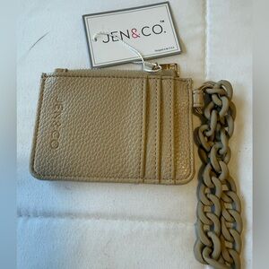 Jen & Co. Tan Wallet with Chain